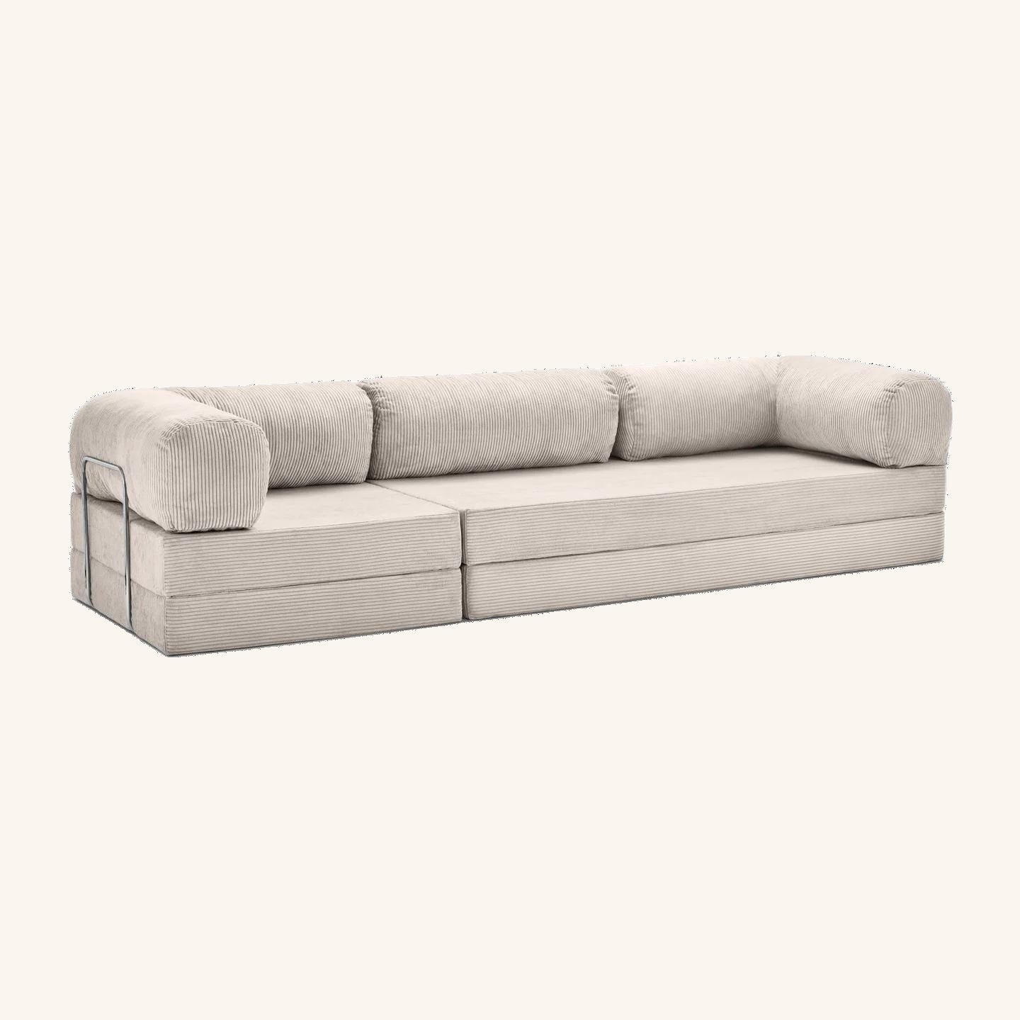 The Cloud Lounge closed up as a couch, shot against a pale studio ground.